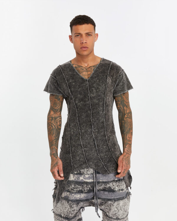Multi-Piece Asymmetric Men's T-shirt