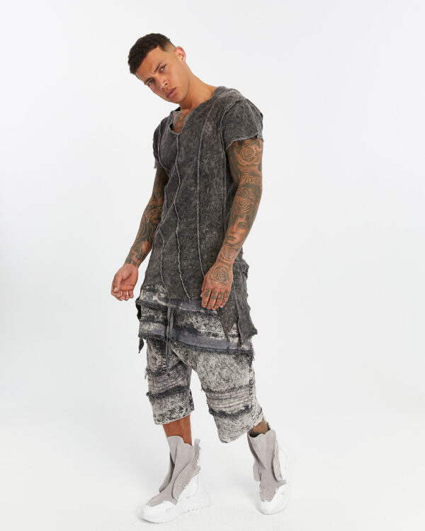 Multi-Piece Asymmetric Men's T-shirt