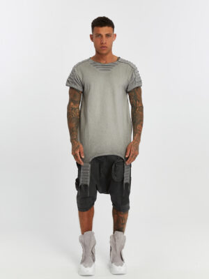 Ribbed Shoulder Men's T-shirt