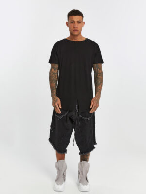 Long Back Front Slit Men's T-shirt