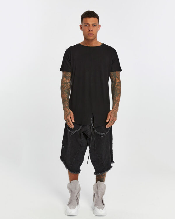 Long Back Front Slit Men's T-shirt