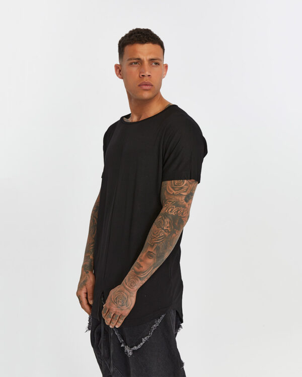 Long Back Front Slit Men's T-shirt