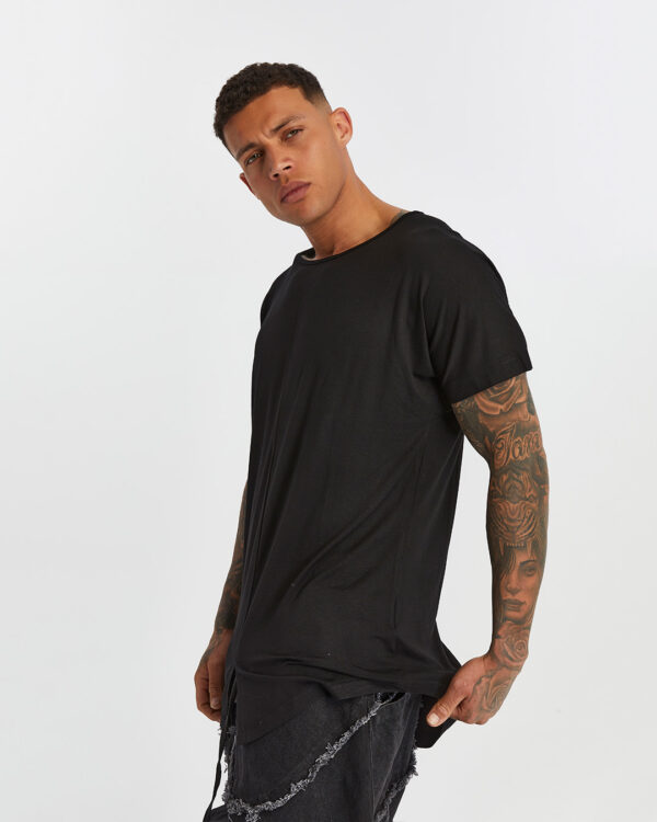 Long Back Front Slit Men's T-shirt