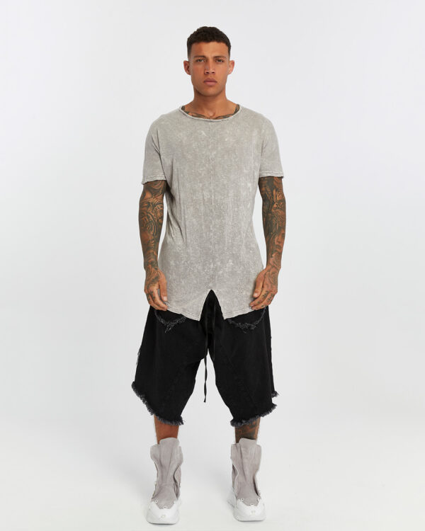 Long Back Front Slit Men's T-shirt