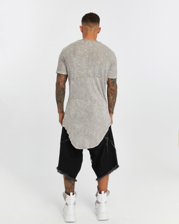 Long Back Front Slit Men's T-shirt