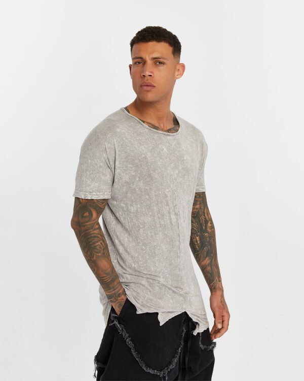 Long Back Front Slit Men's T-shirt