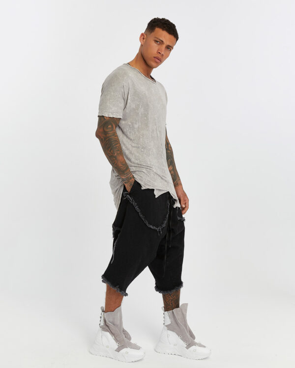 Long Back Front Slit Men's T-shirt