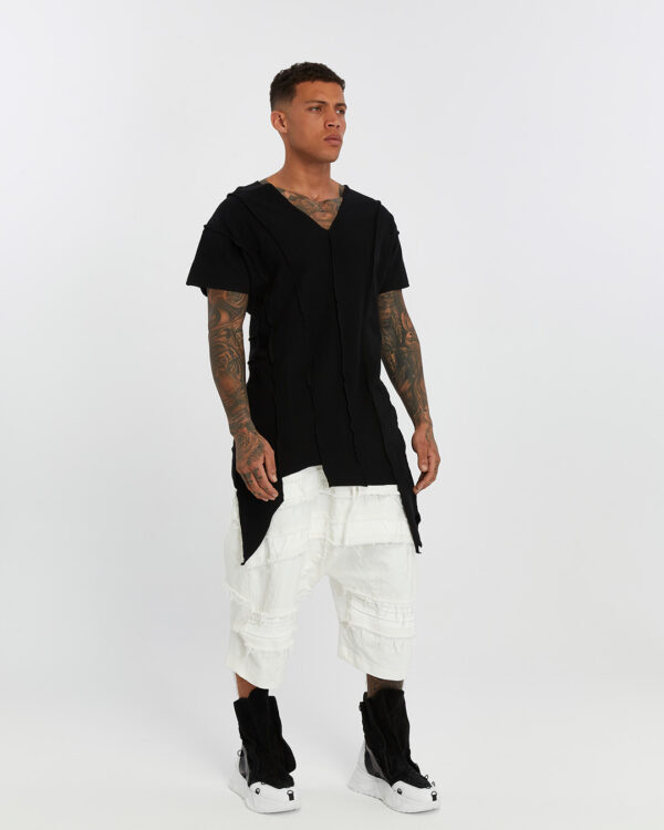 Multi-Piece Asymmetric Men's T-shirt