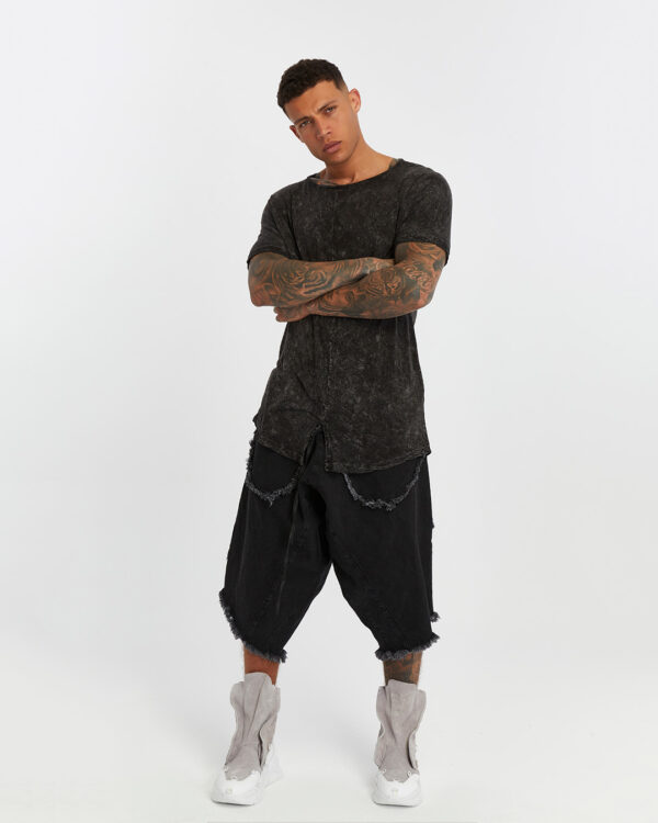 Long Back Front Slit Men's T-shirt