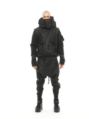 Multi Pocket Men Short Coat