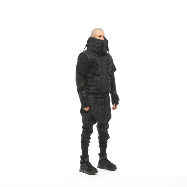 Multi Pocket Men Short Coat